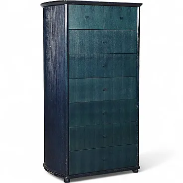 Roberti rattan chest of drawers with 8 drawers, 1980s