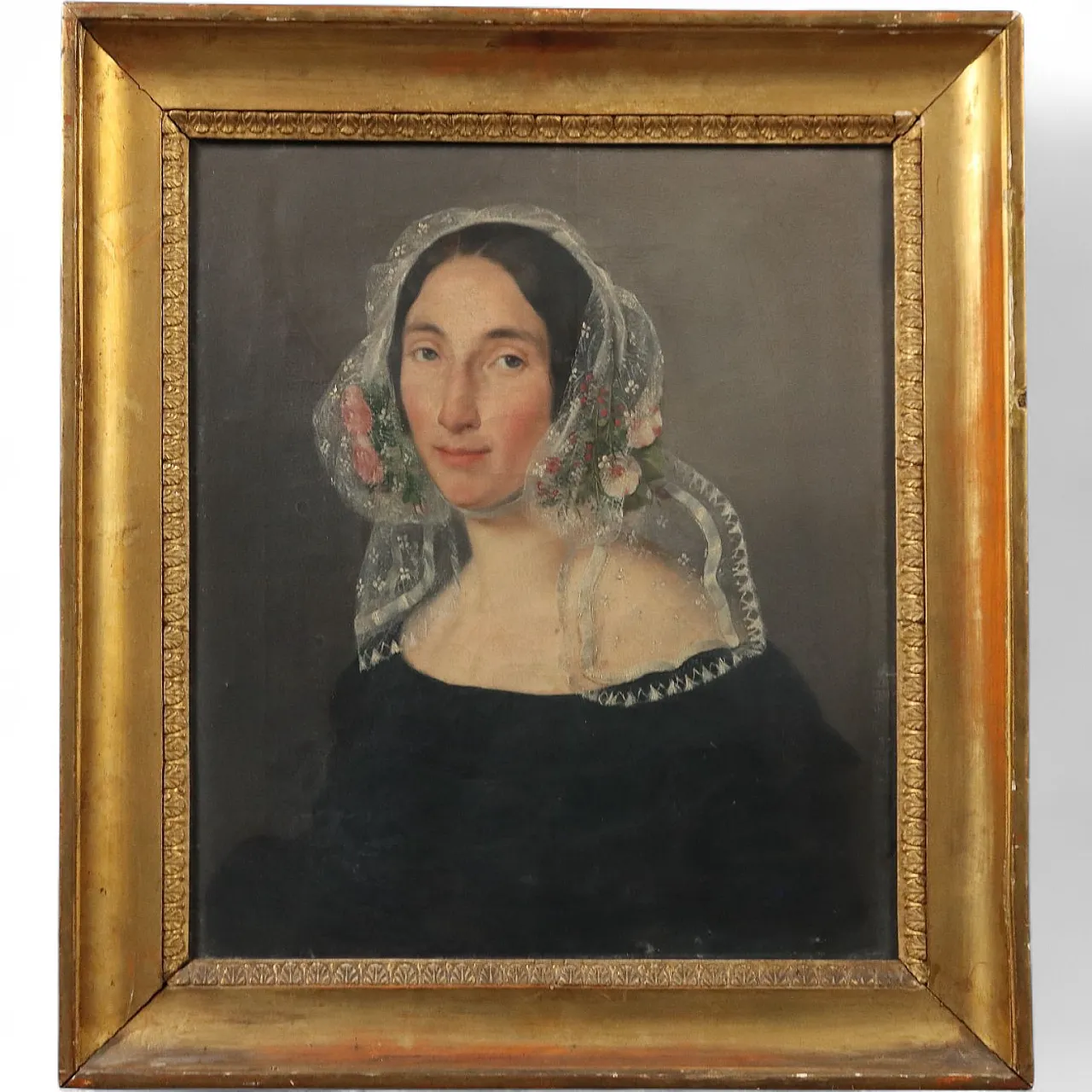 Portrait of a Young Woman, oil on canvas, 19th century 9