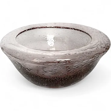 Biot bubble glass salad bowl or catchall, 1970s
