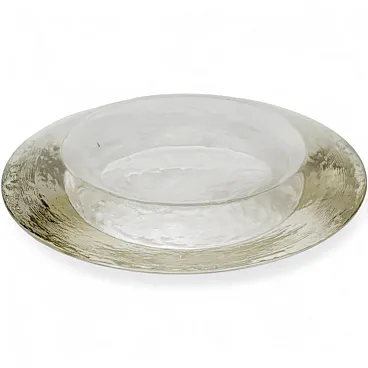 Round glass ashtray, 1970s