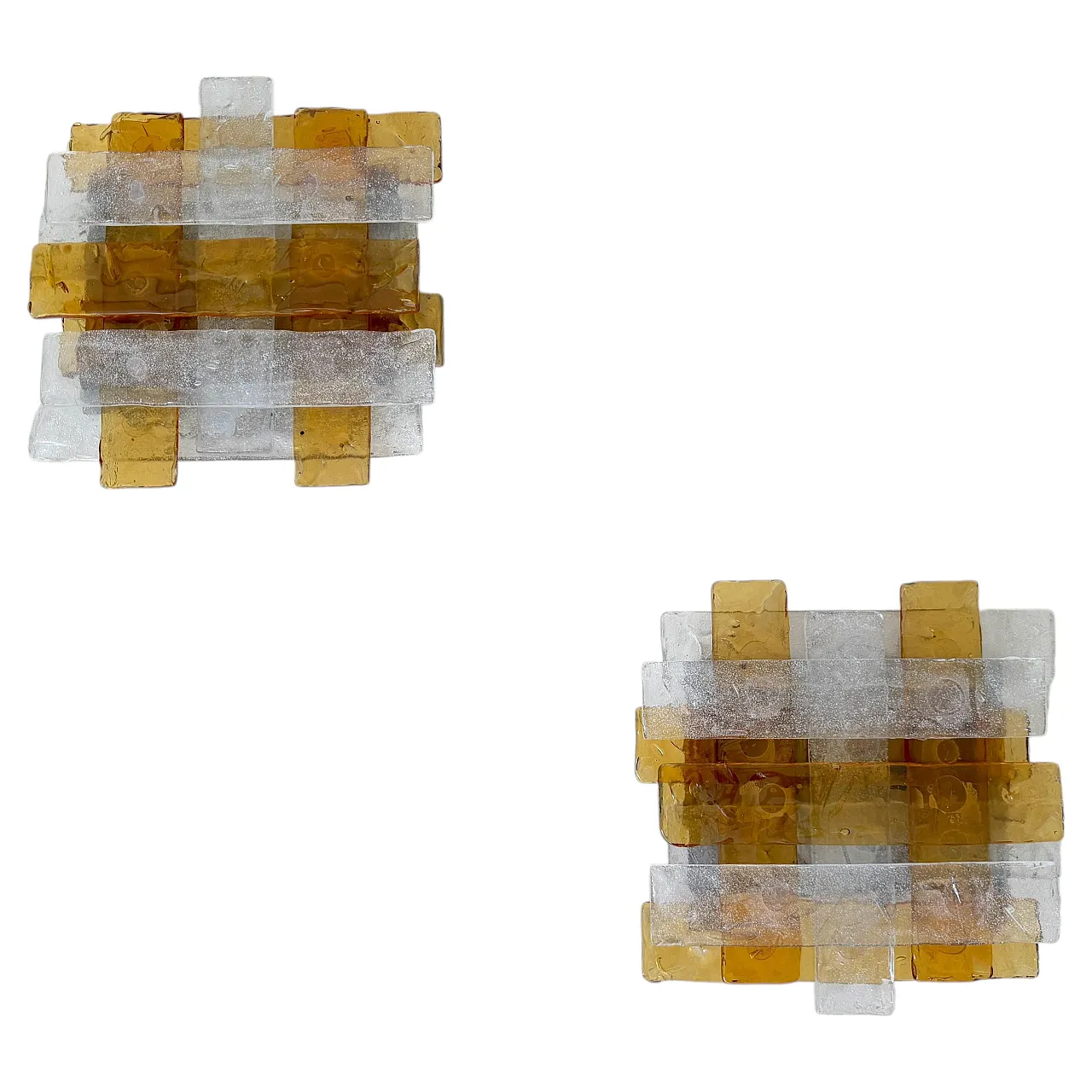 Albano Poli, pair of wall lamps by Poliarte, 1970s 1