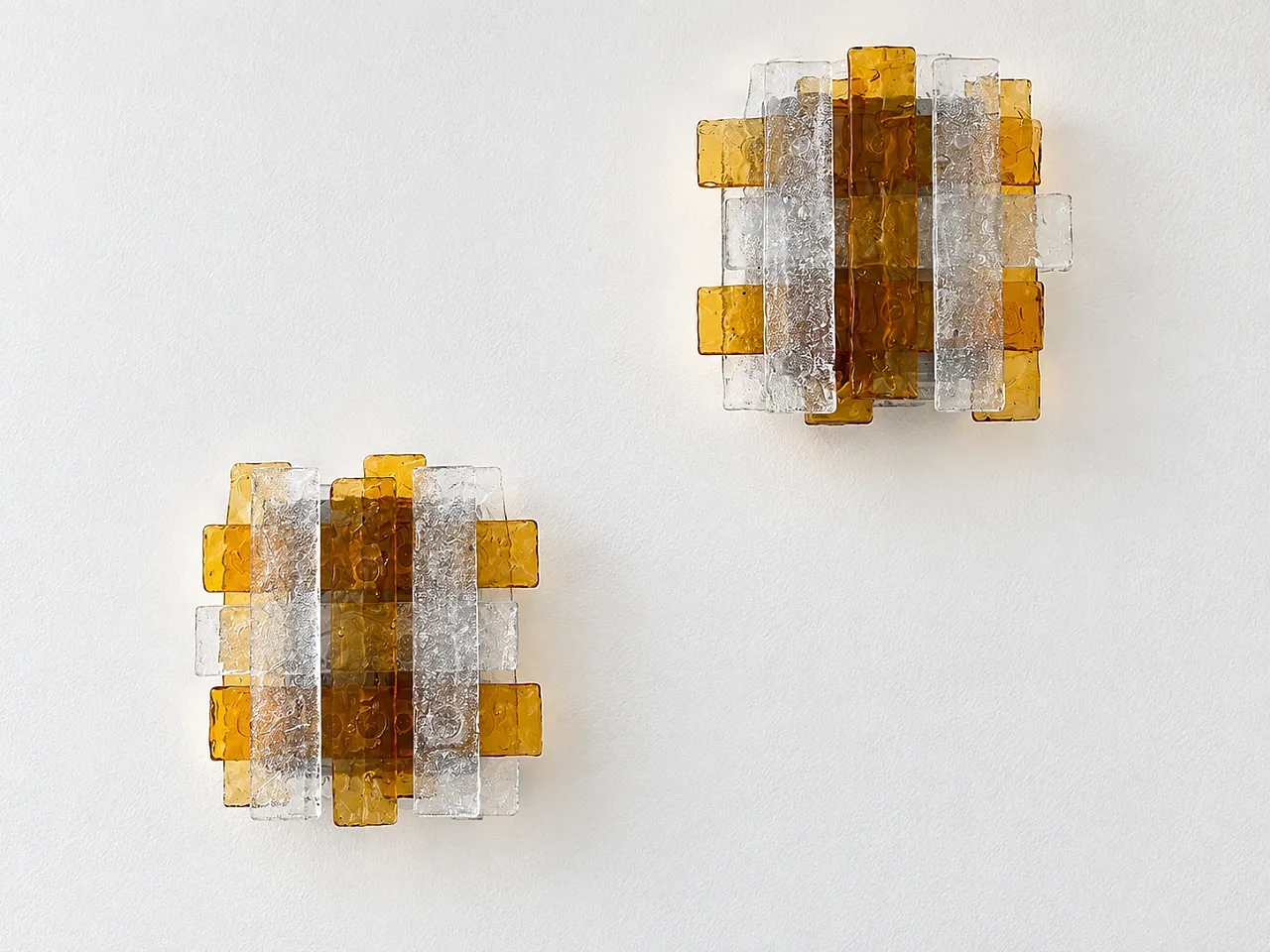 Albano Poli, pair of wall lamps by Poliarte, 1970s 4