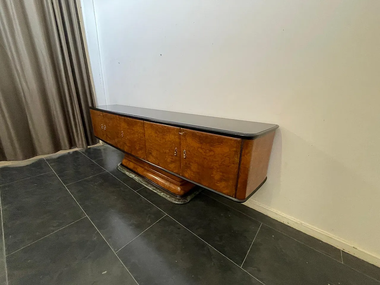 Art Deco Sideboard with Goblet Stand and Marble Base by Osvaldo Borsan 3