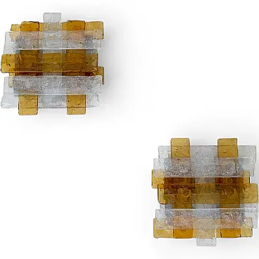 Albano Poli, pair of wall lamps by Poliarte, 1970s