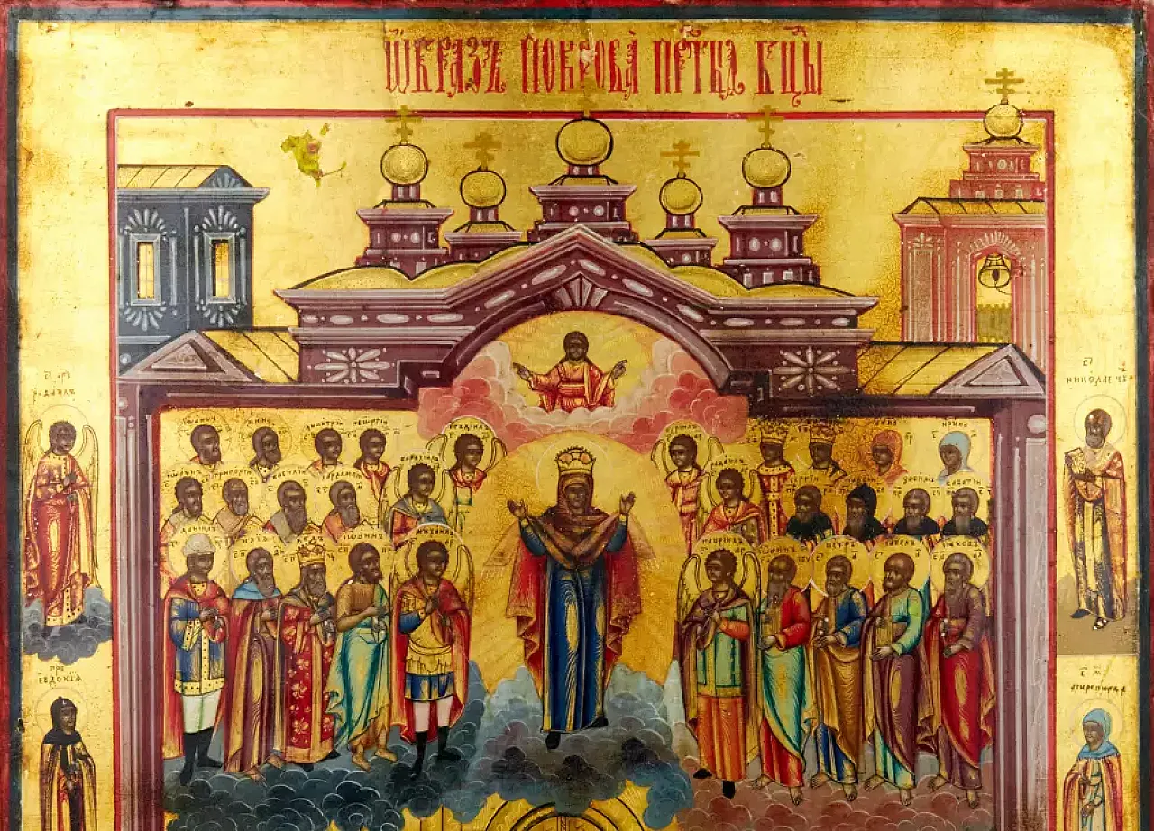 Icona dell'intercessione della Madre di Dio, '800 4