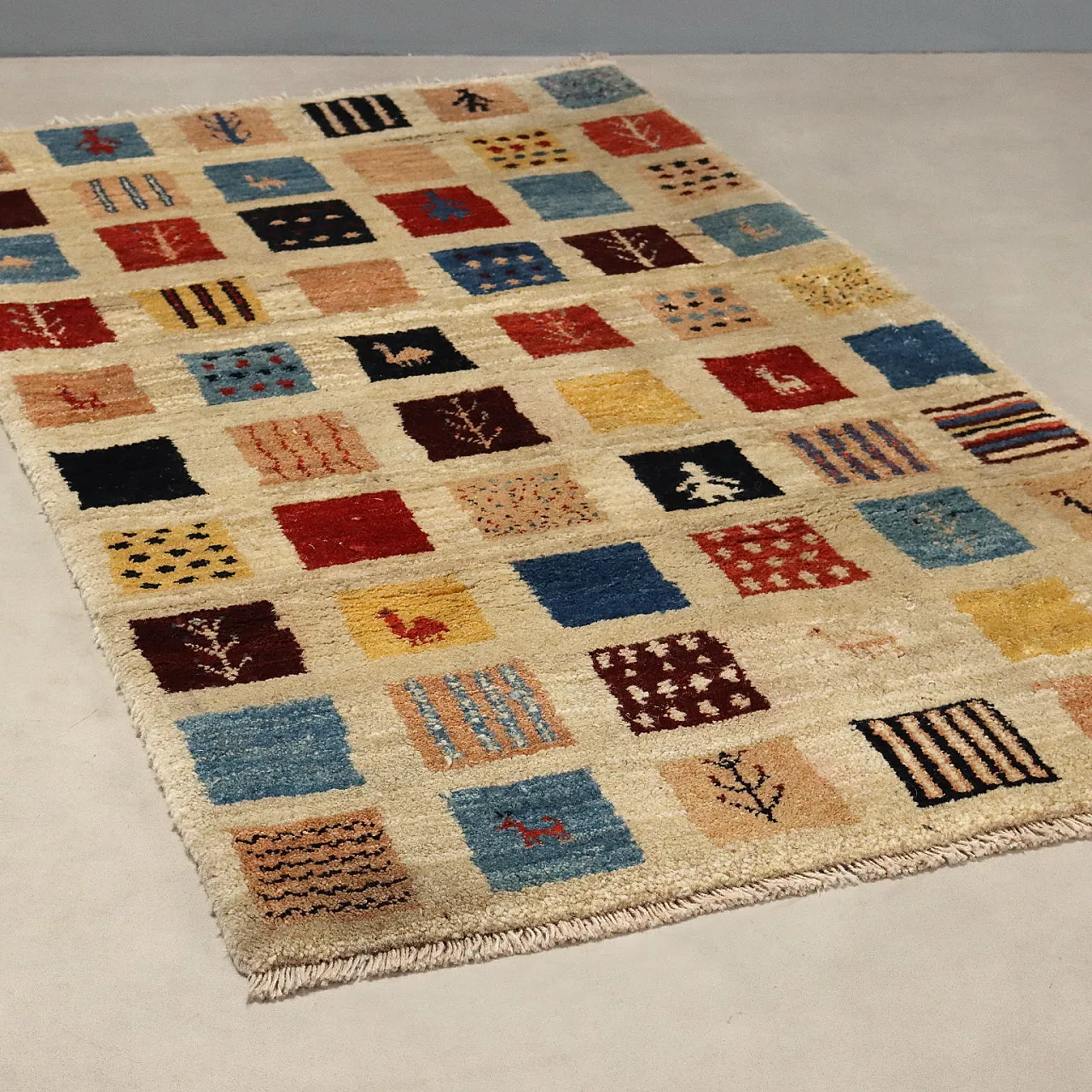 Gabbeh rug in wool, 20th century 1
