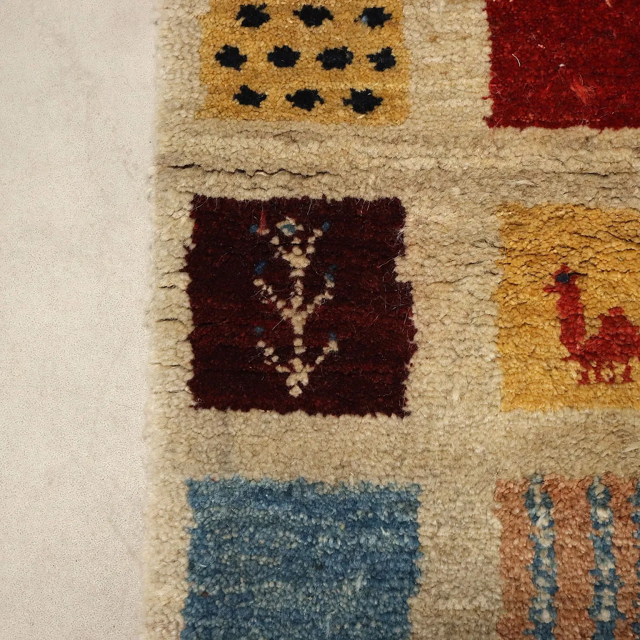 Gabbeh rug in wool, 20th century 6