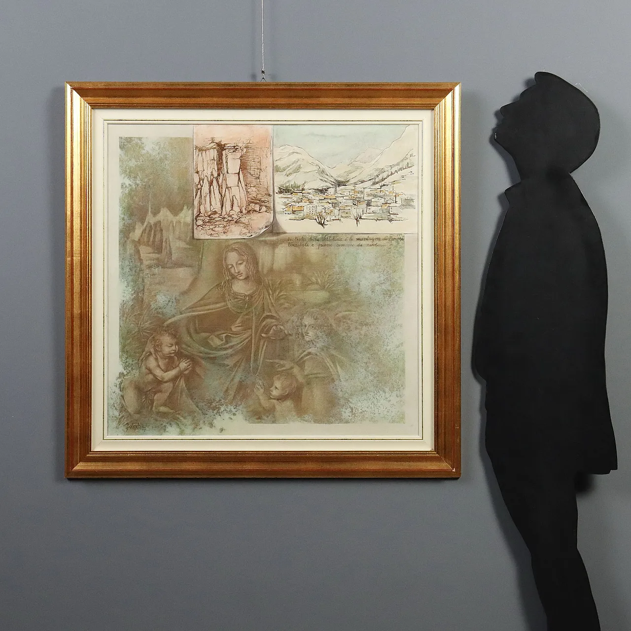 Painting by Nevio Bedeschi, oil on canvas, 20th century 2