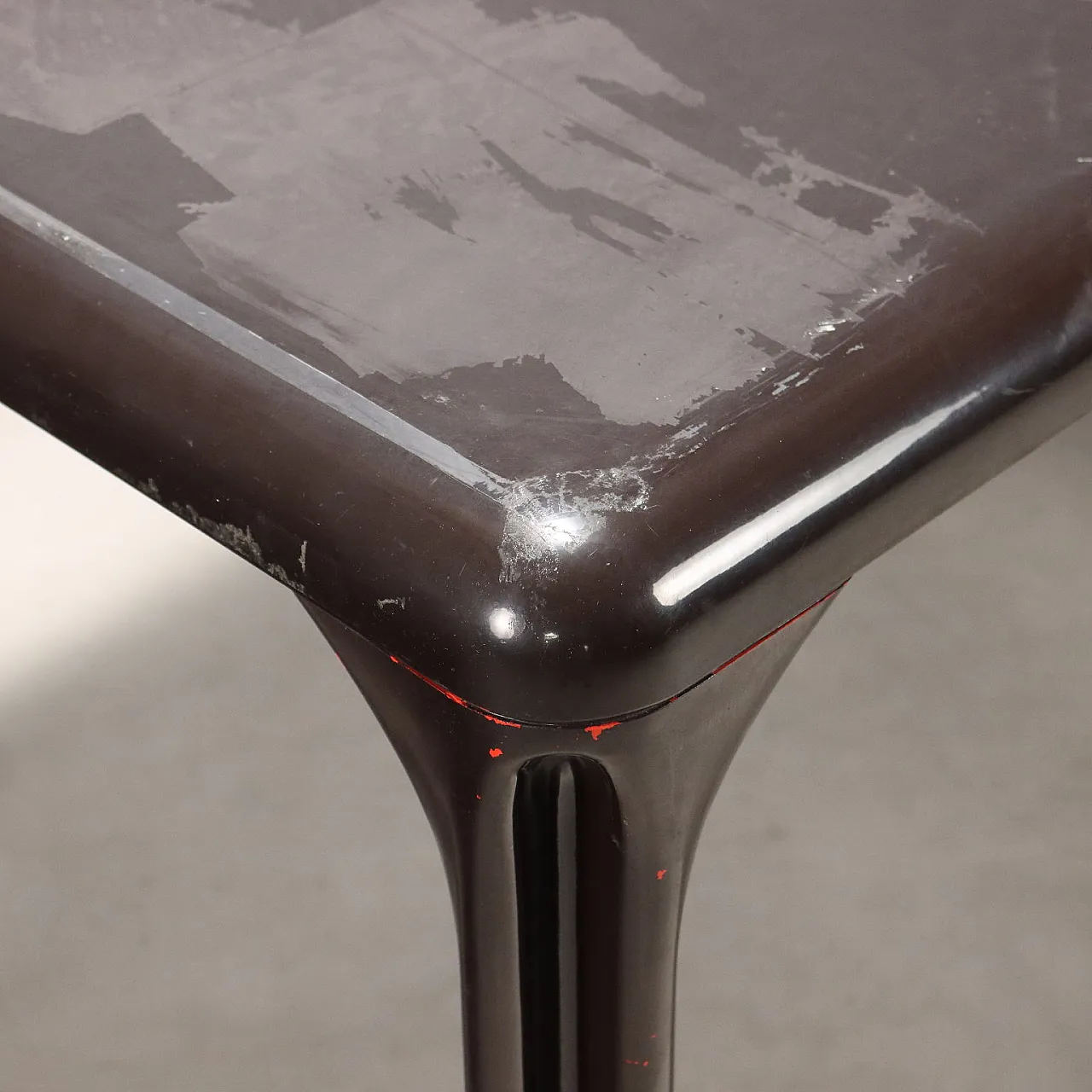Plastic dining table with rectangular top, 20th century 4