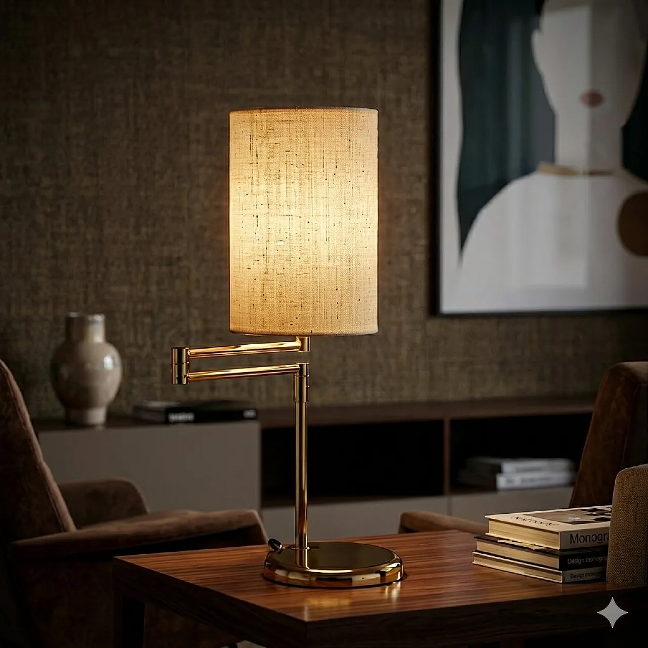 Lamp with articulating arm, 1980s 2