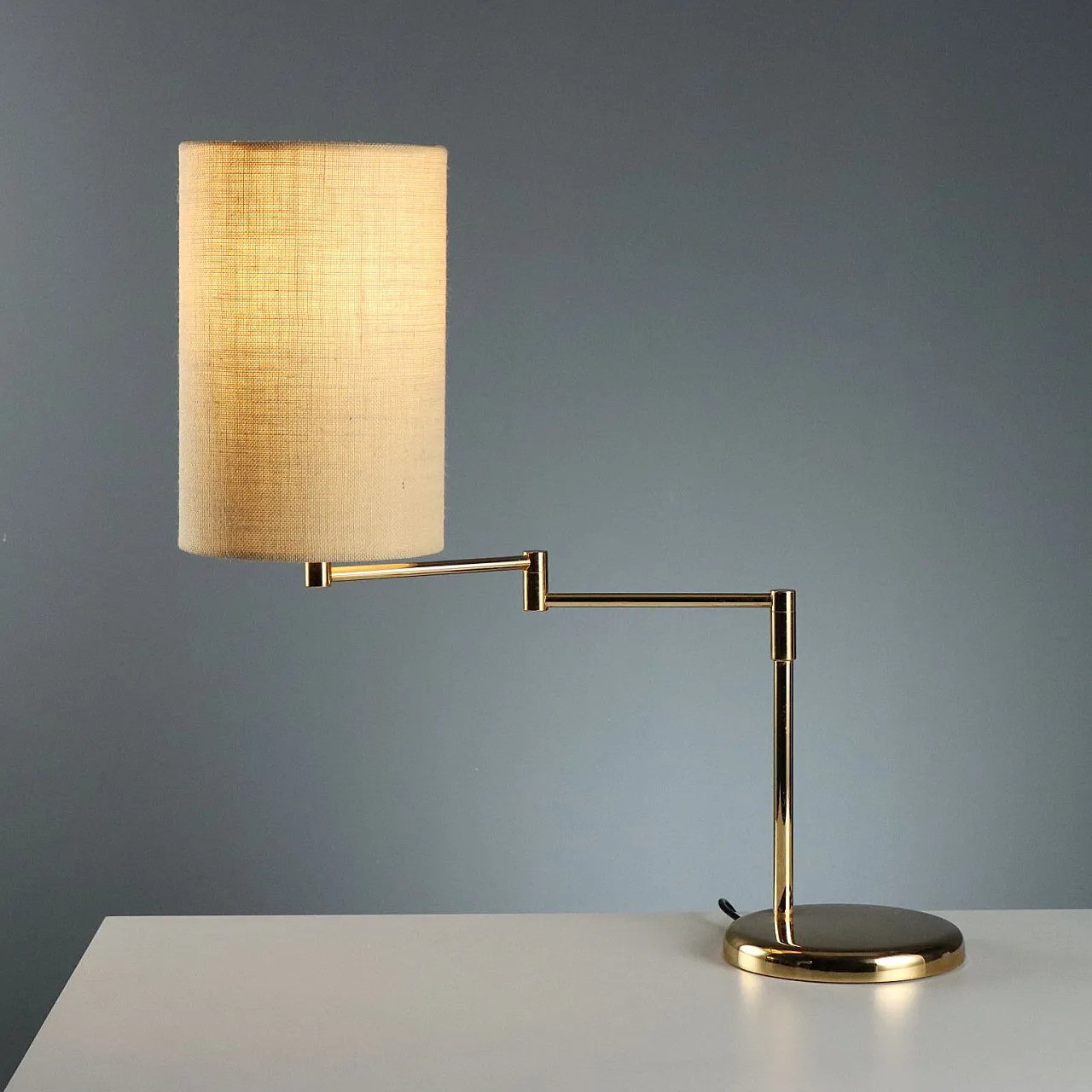 Lamp with articulating arm, 1980s 4