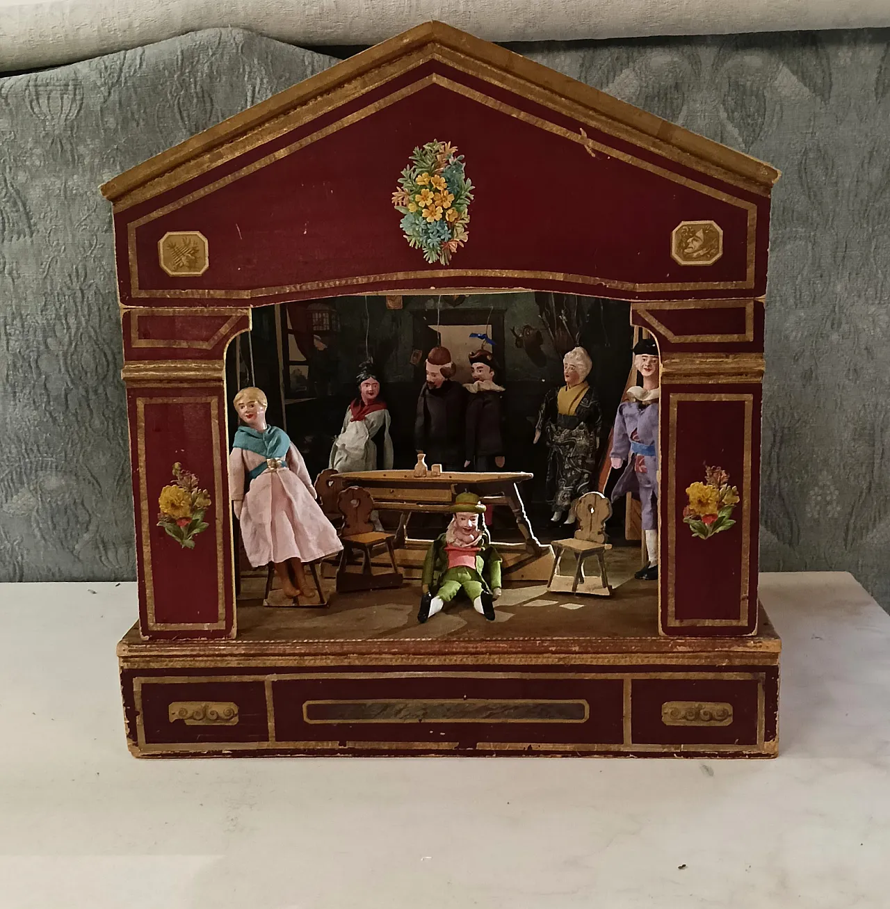 Neoclassical miniature puppet theater, late 19th century 1