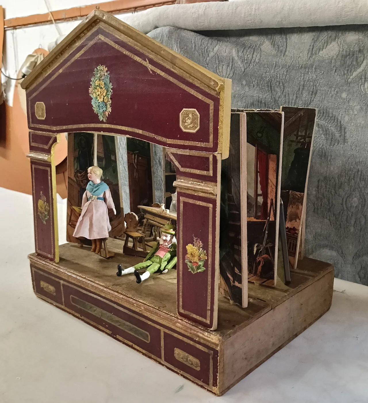 Neoclassical miniature puppet theater, late 19th century 2