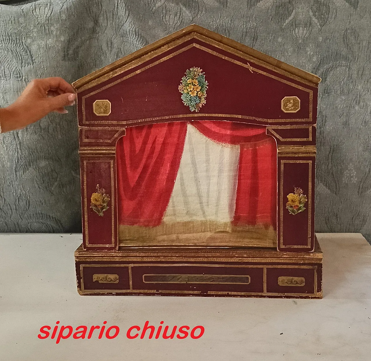 Neoclassical miniature puppet theater, late 19th century 3