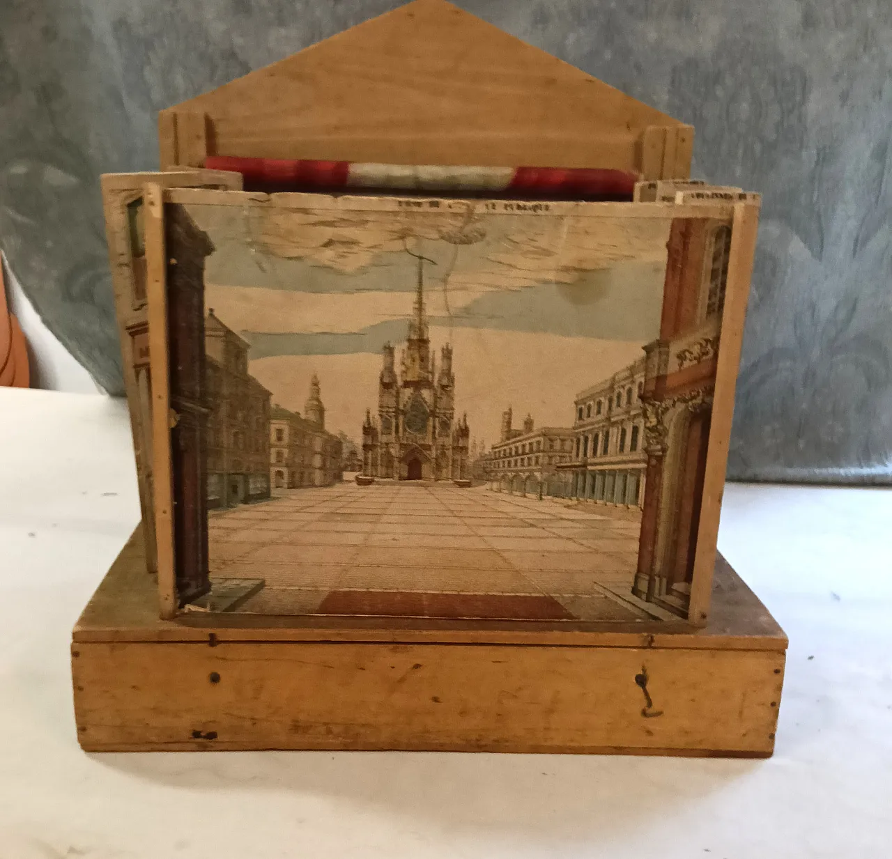 Neoclassical miniature puppet theater, late 19th century 4