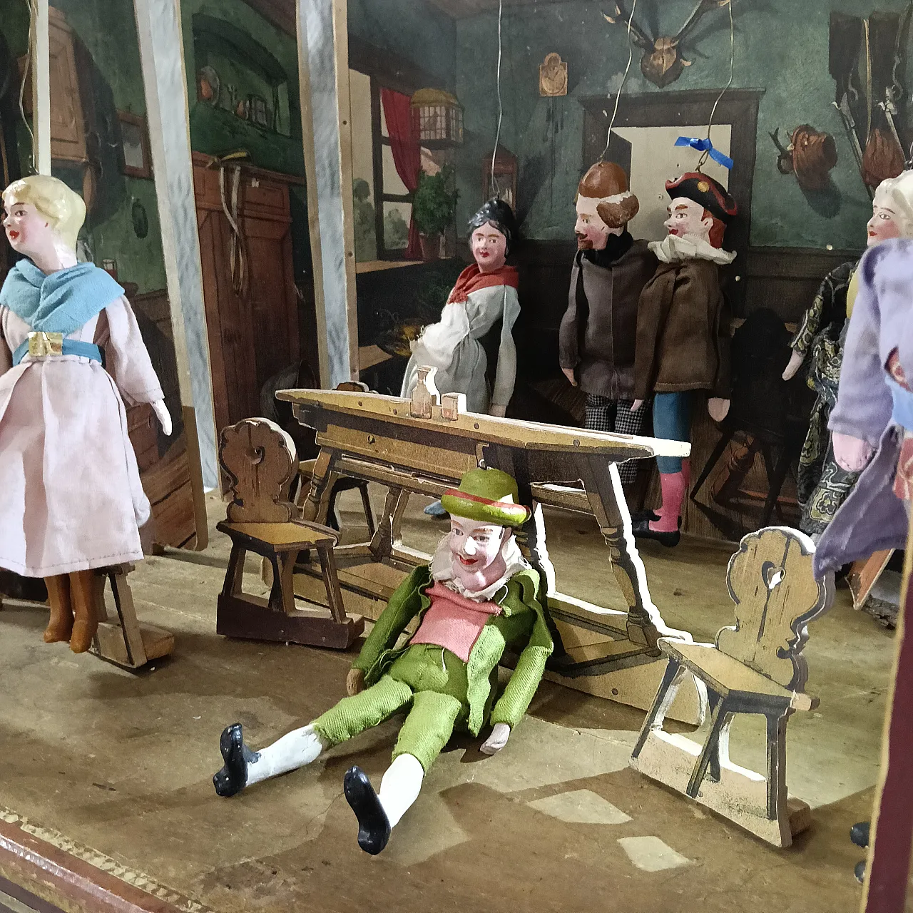 Neoclassical miniature puppet theater, late 19th century 9