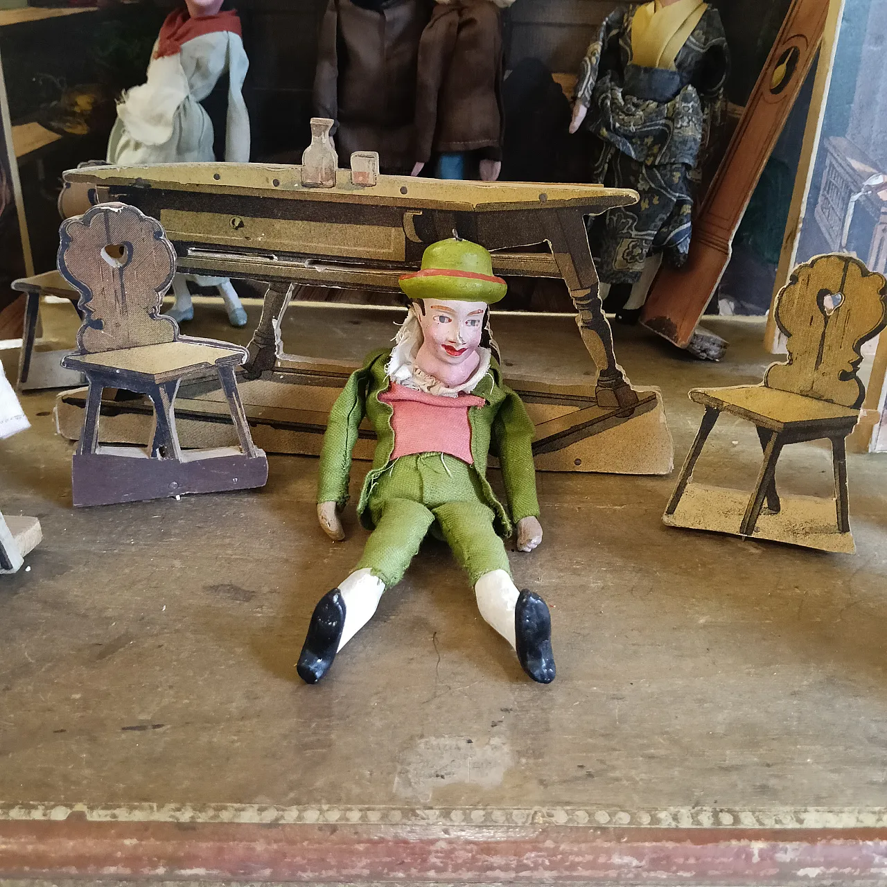 Neoclassical miniature puppet theater, late 19th century 11