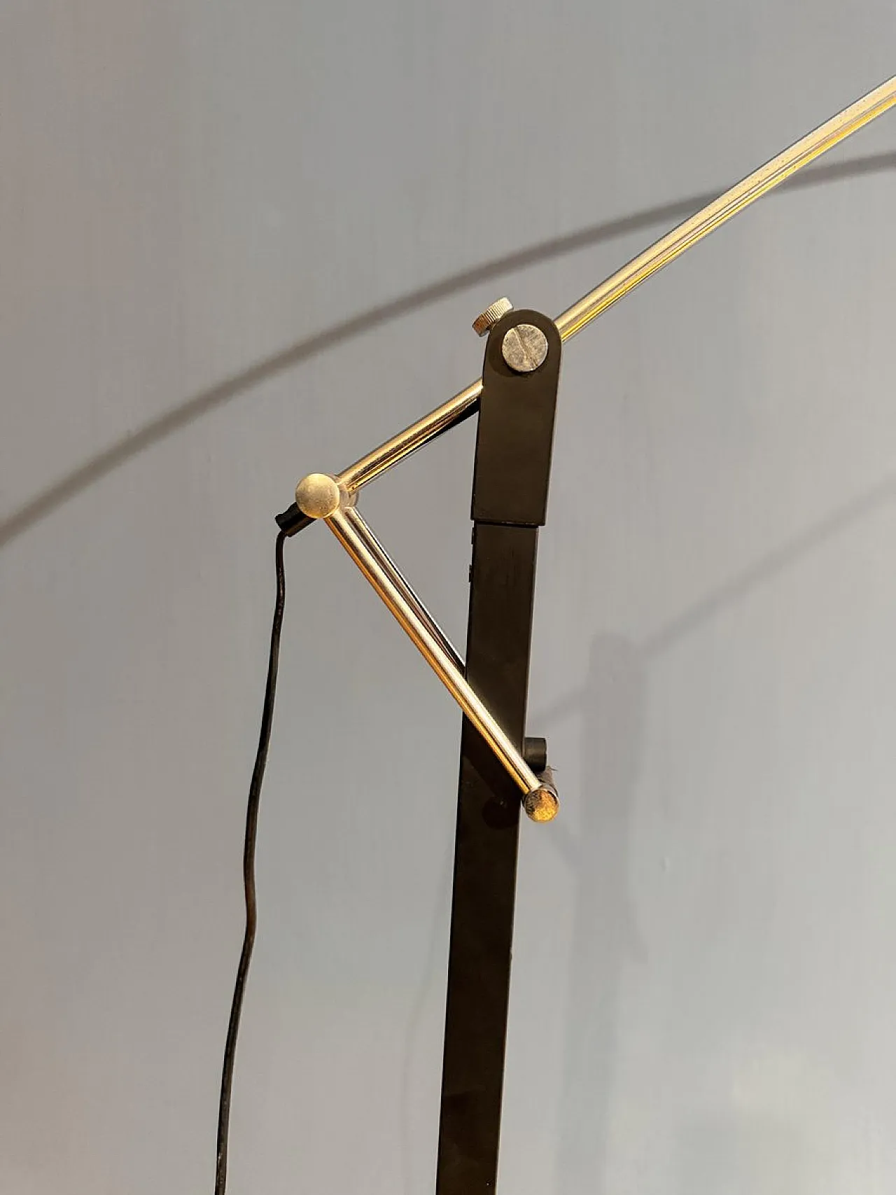 Extendable floor lamp in chromed metal, 1970s 2