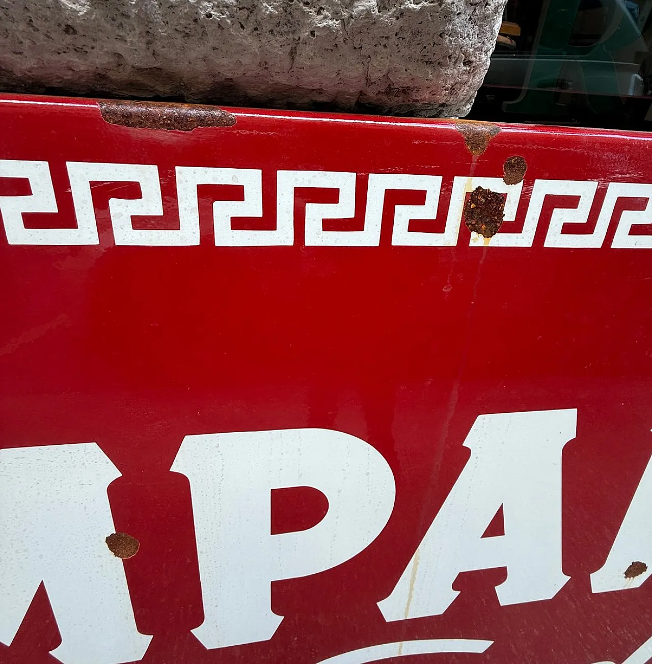 Campari Soda sign in enameled metal, 1960s 3