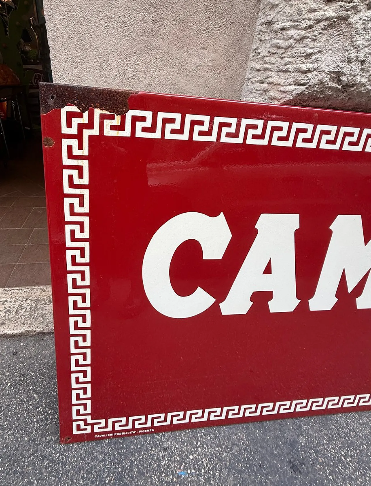 Campari Soda sign in enameled metal, 1960s 5