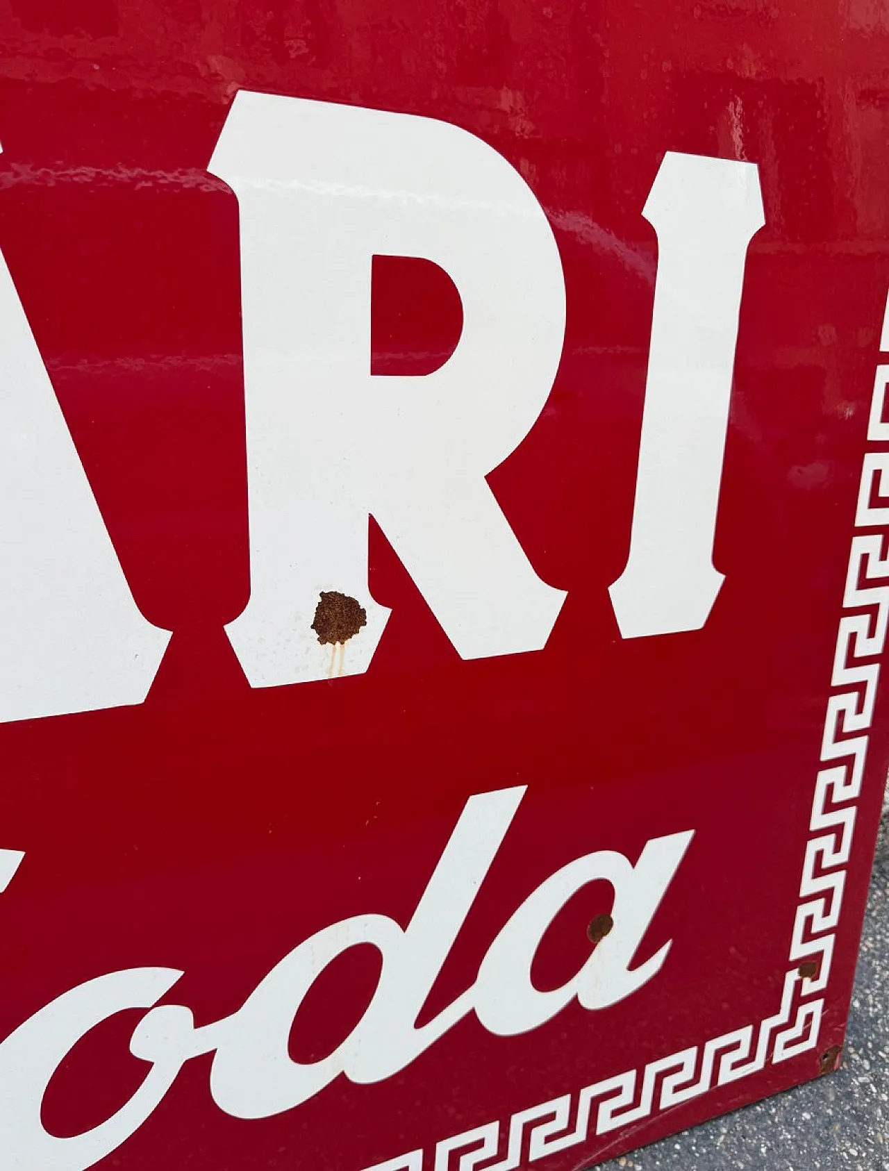 Campari Soda sign in enameled metal, 1960s 6