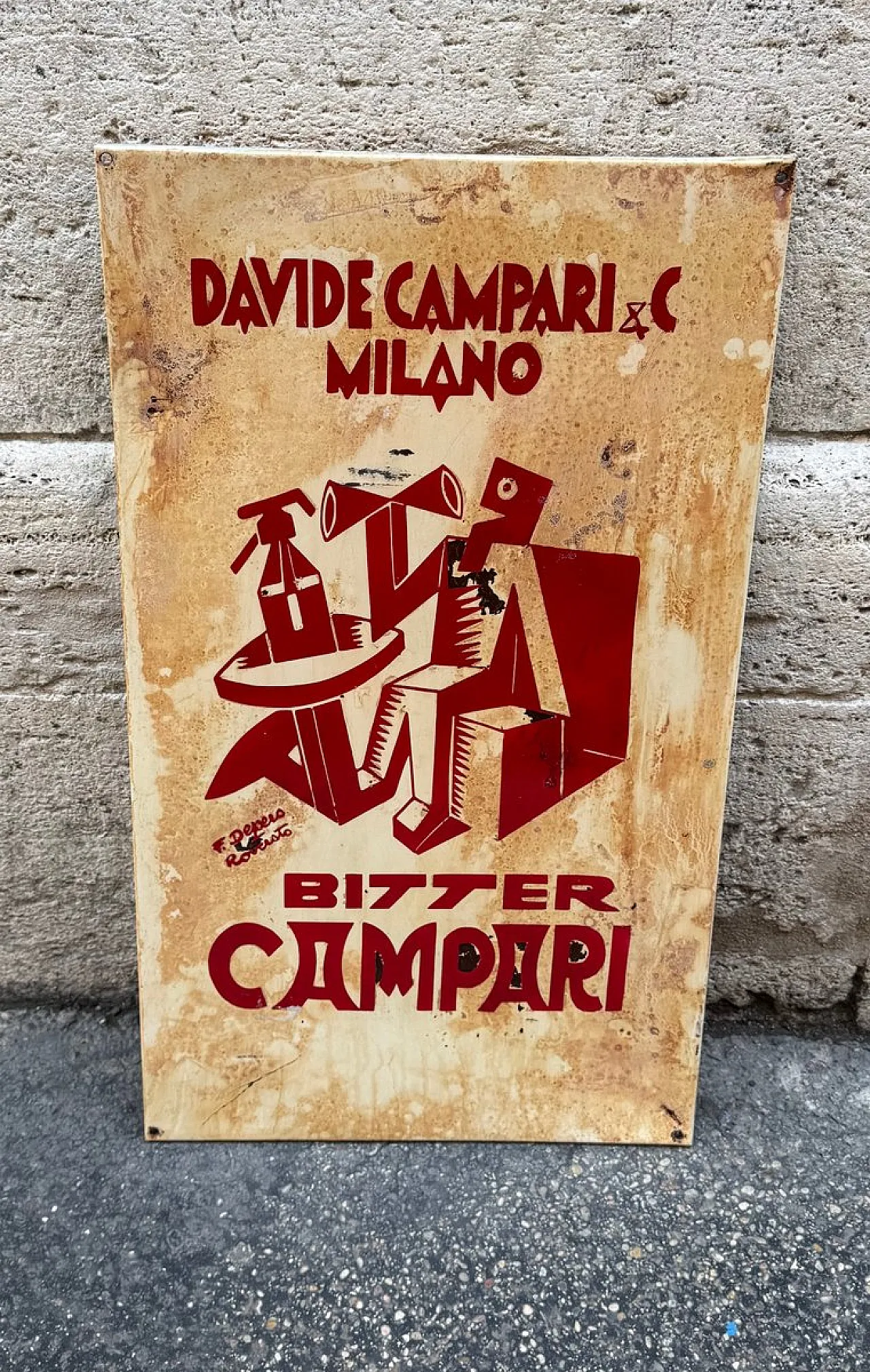 Insegna pubblicitaria Campari di Davide Campari & C. Milan, anni '20 2