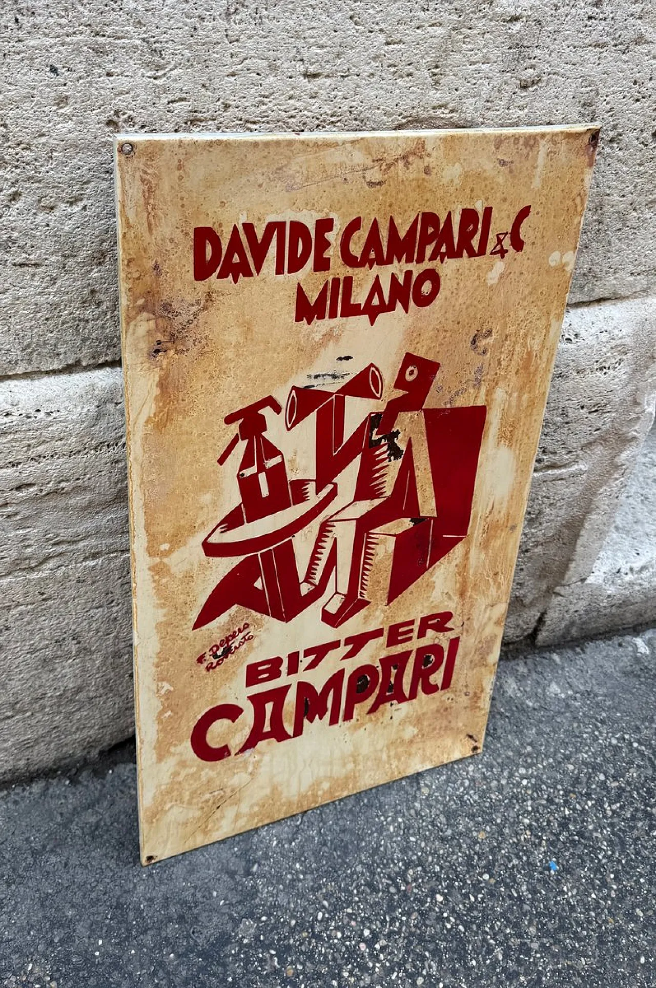 Insegna pubblicitaria Campari di Davide Campari & C. Milan, anni '20 3