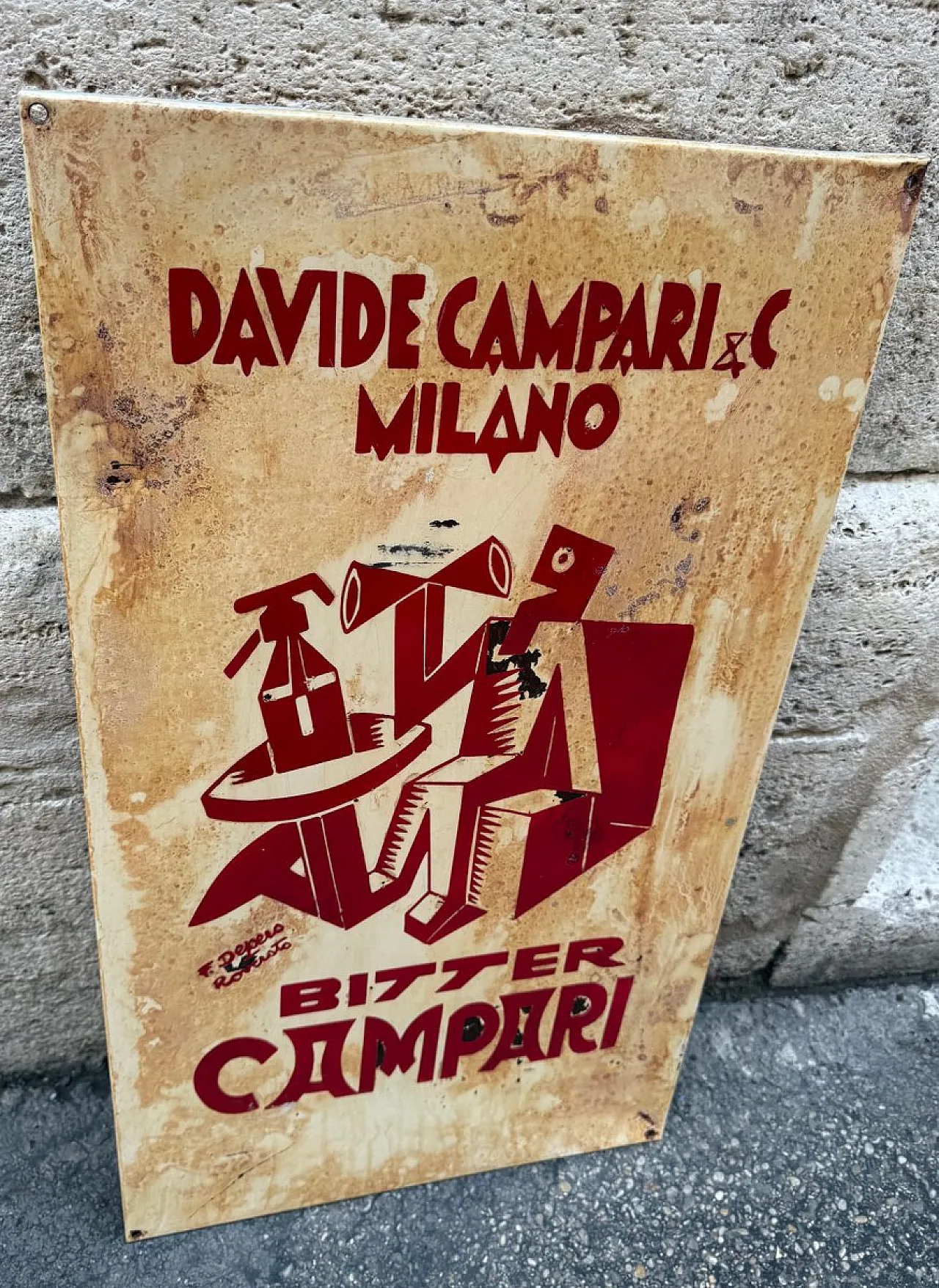 Insegna pubblicitaria Campari di Davide Campari & C. Milan, anni '20 5
