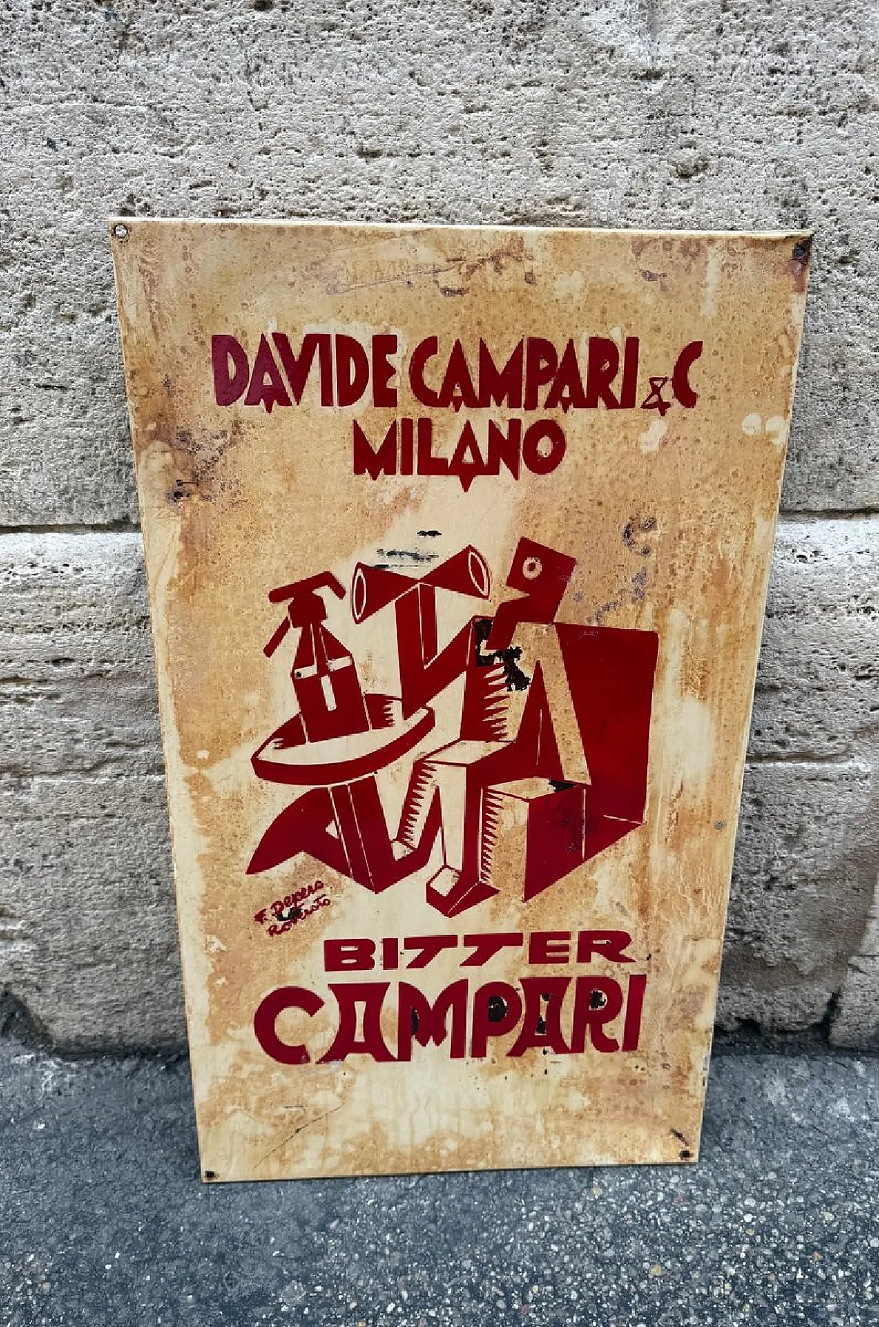 Insegna pubblicitaria Campari di Davide Campari & C. Milan, anni '20 7