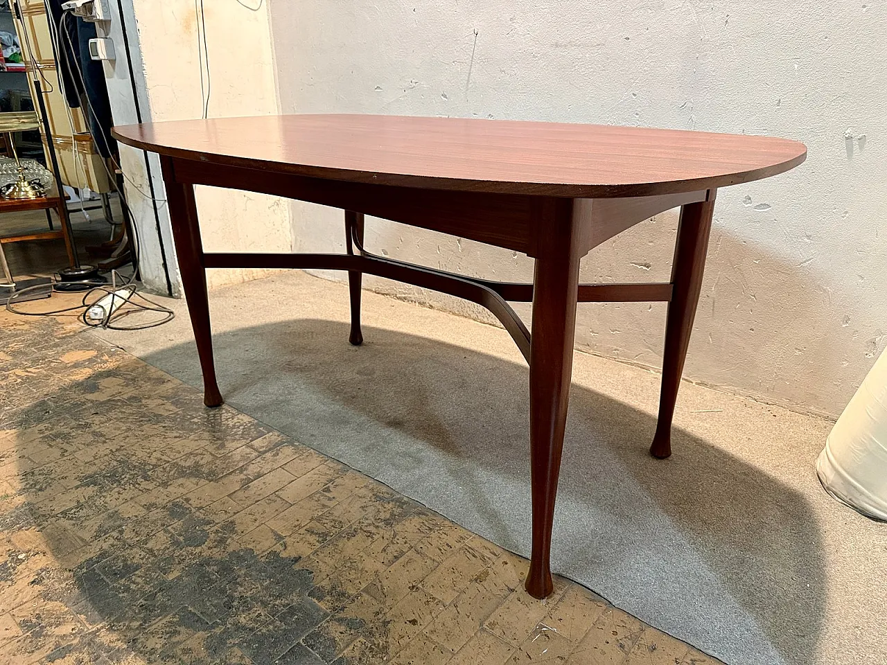 Tavolo in teak, Italia, anni '60 1