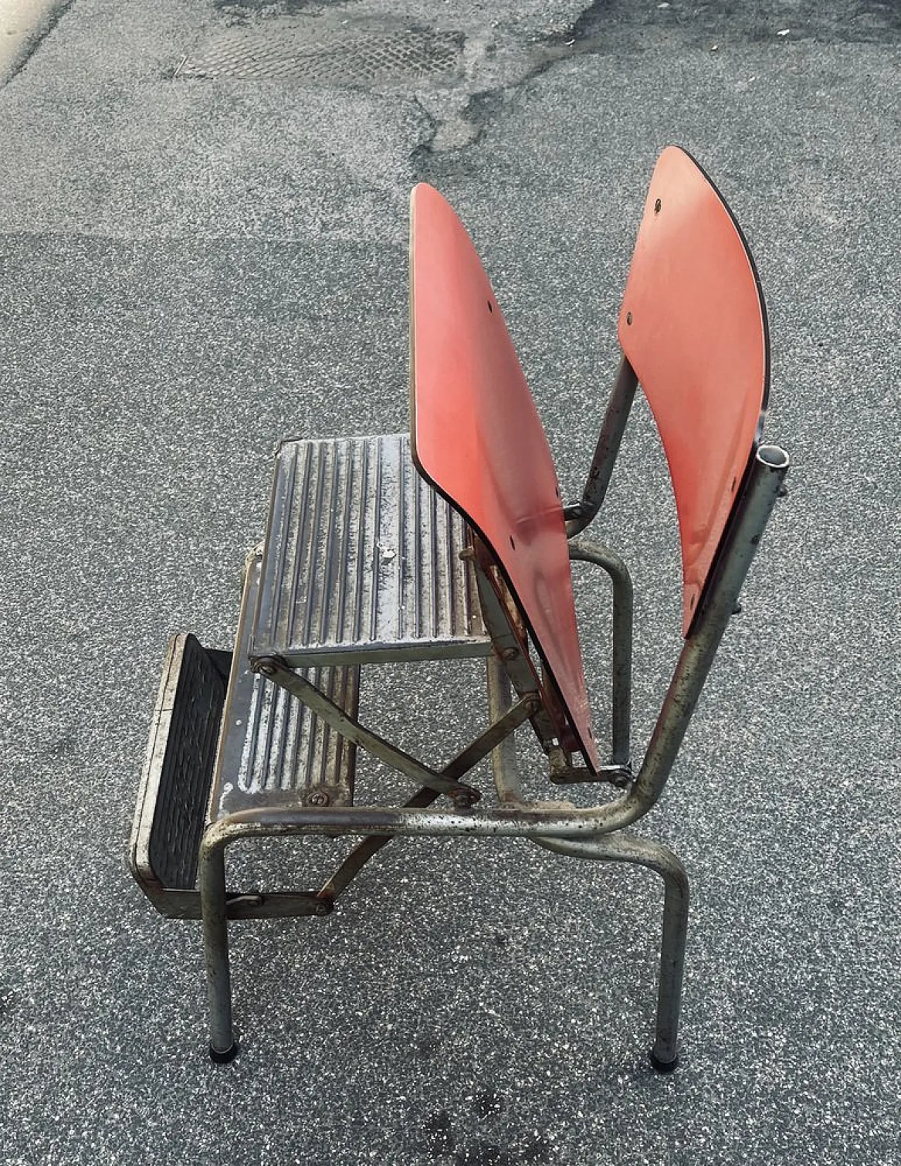 Sedia trasformabile a scala, Italia, anni '50 1