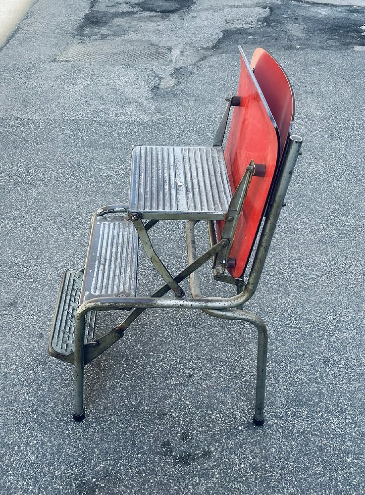 Sedia trasformabile a scala, Italia, anni '50 5