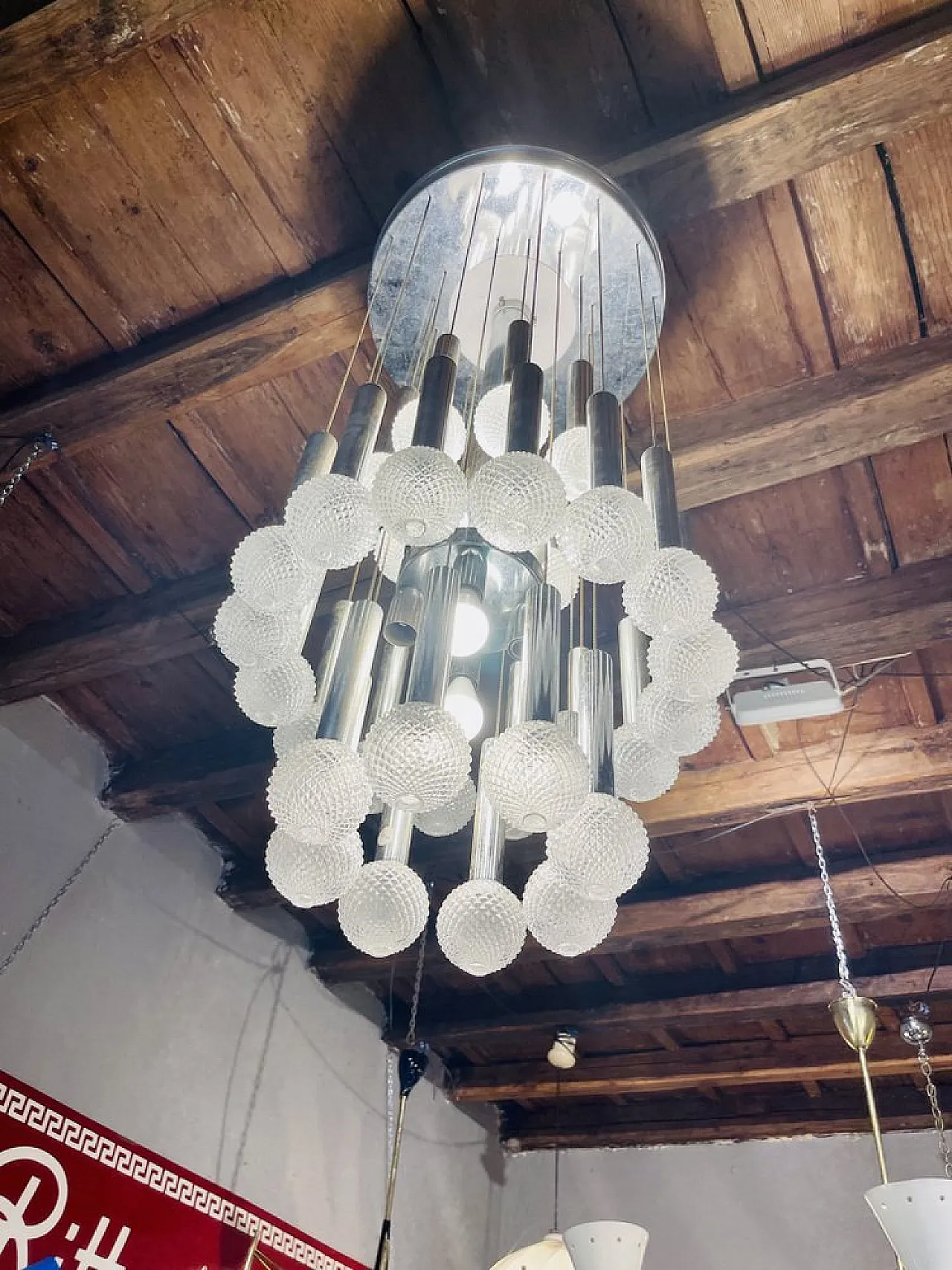 Chandelier by Gaetano Sciolari, 1970s 2