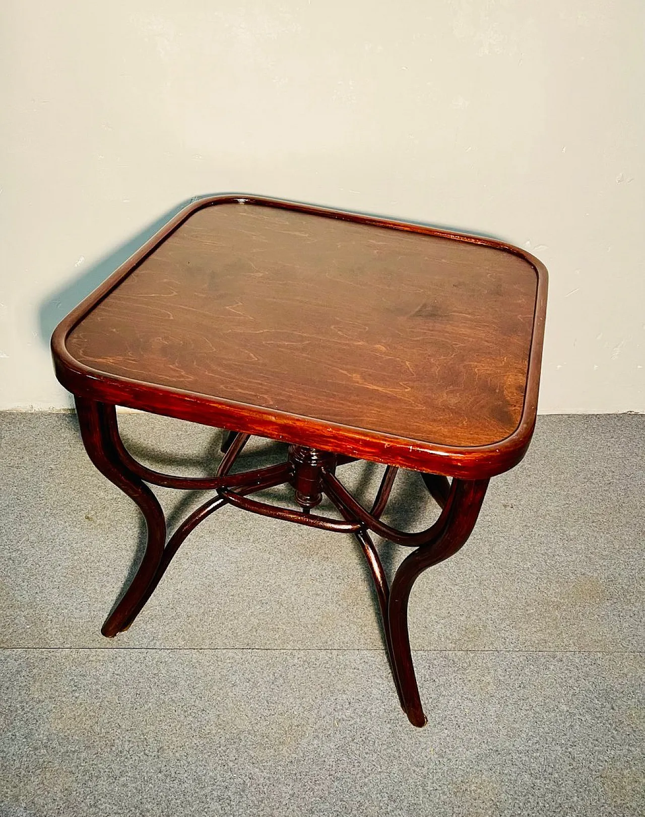 Game table with carved base by Michael Thonet for Thonet, before 1890 1