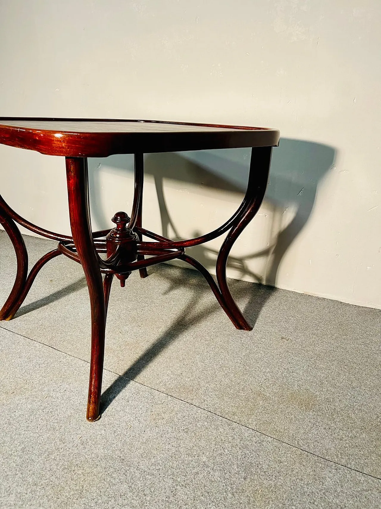 Game table with carved base by Michael Thonet for Thonet, before 1890 3