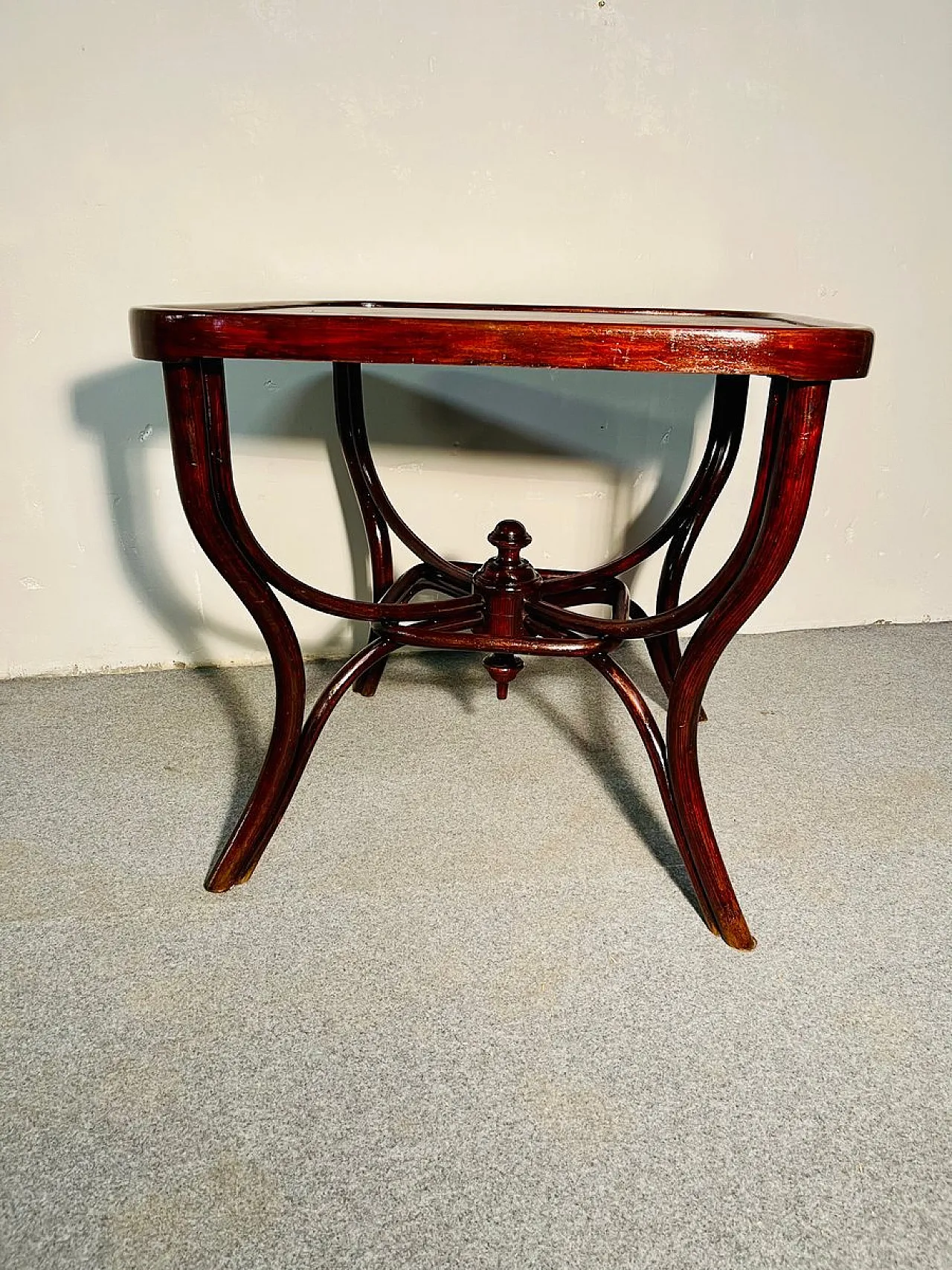 Game table with carved base by Michael Thonet for Thonet, before 1890 4