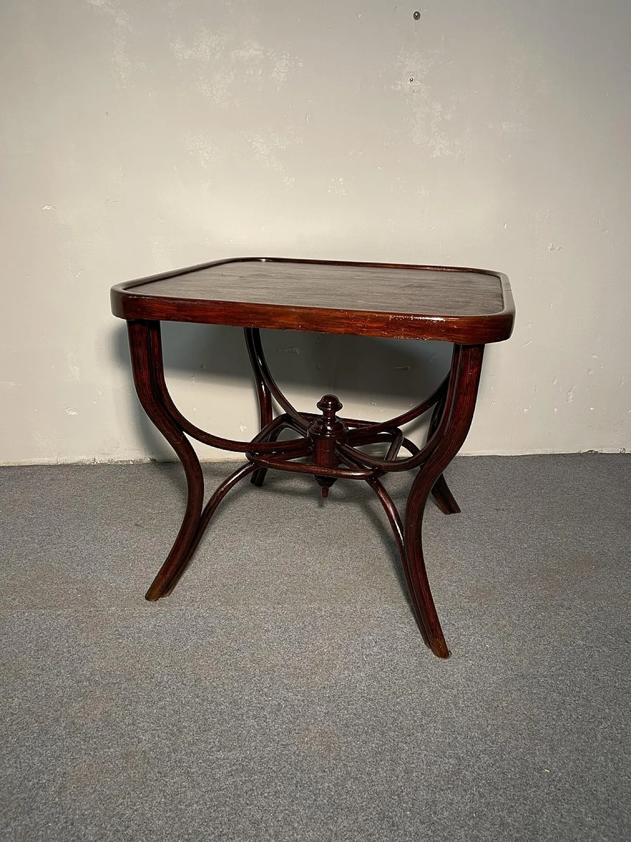 Game table with carved base by Michael Thonet for Thonet, before 1890 5