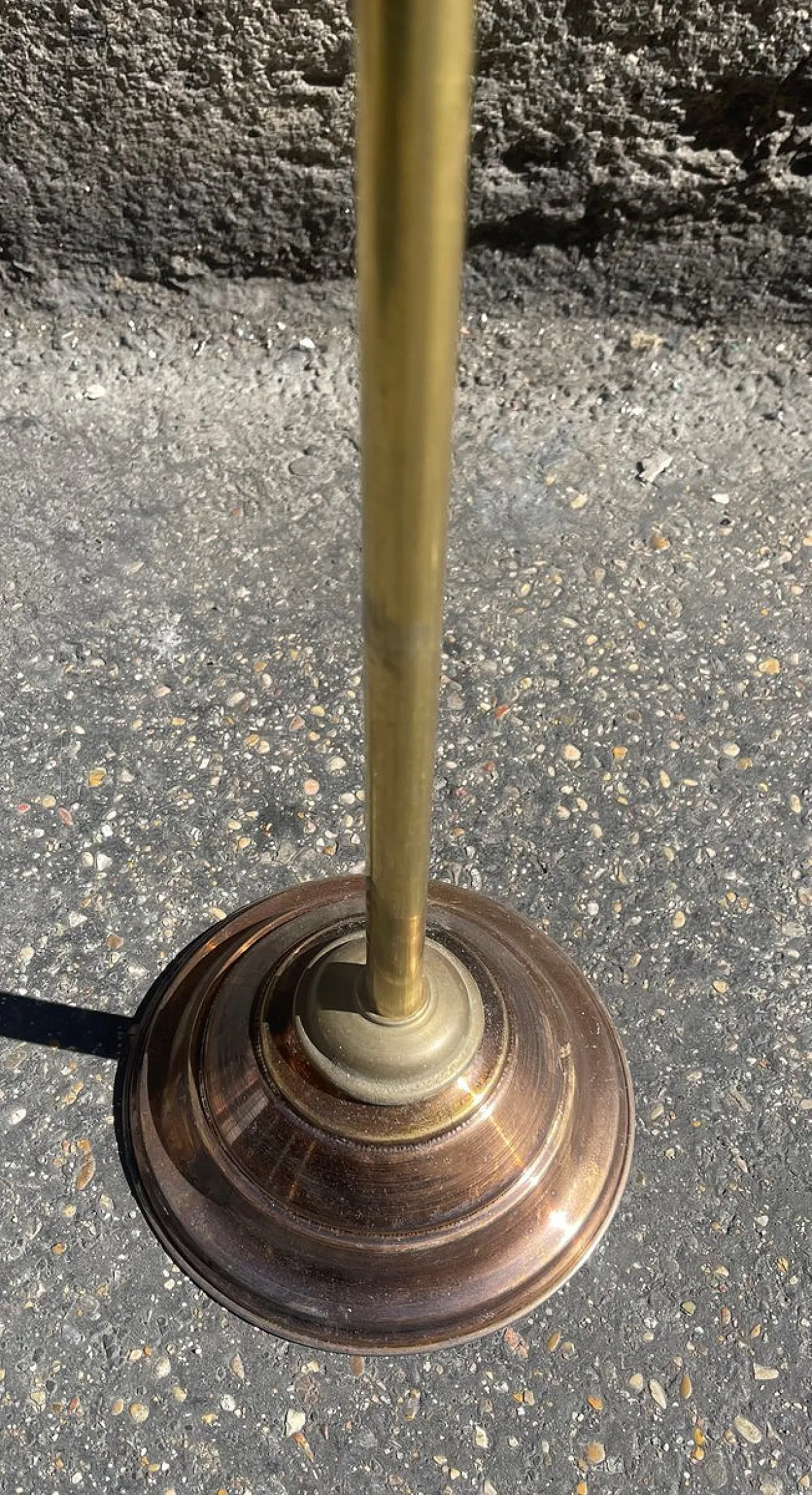 Brass and marble coin tray table, 1960s 4