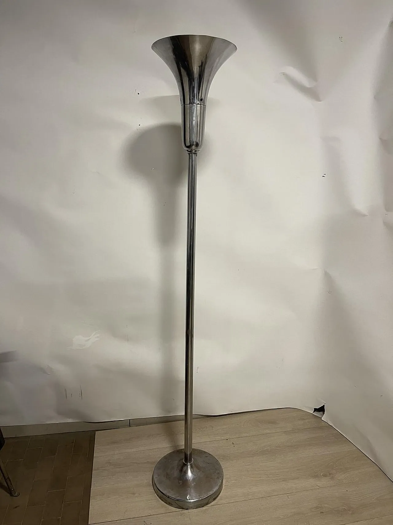 Luminator lamp in chromed metal by Pietro Chiesa, 1940s 1