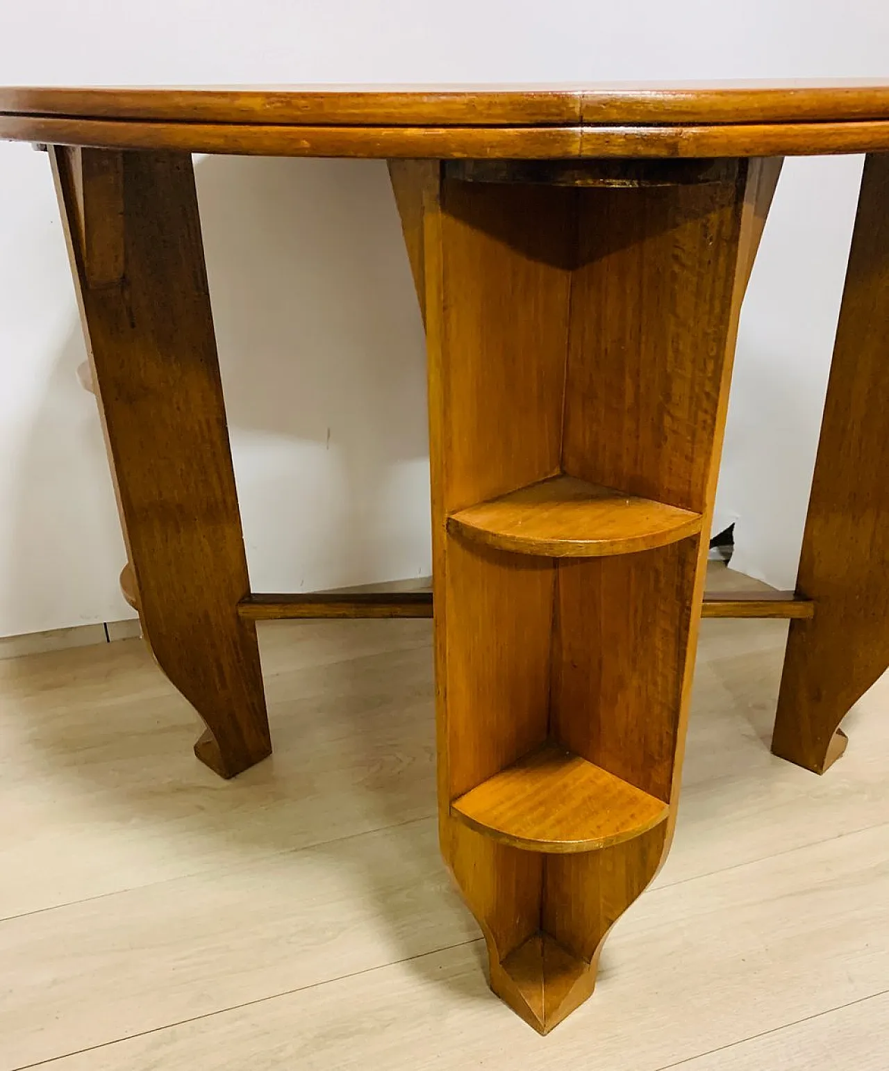 Art Deco teak game table, Italy, 1930s 2