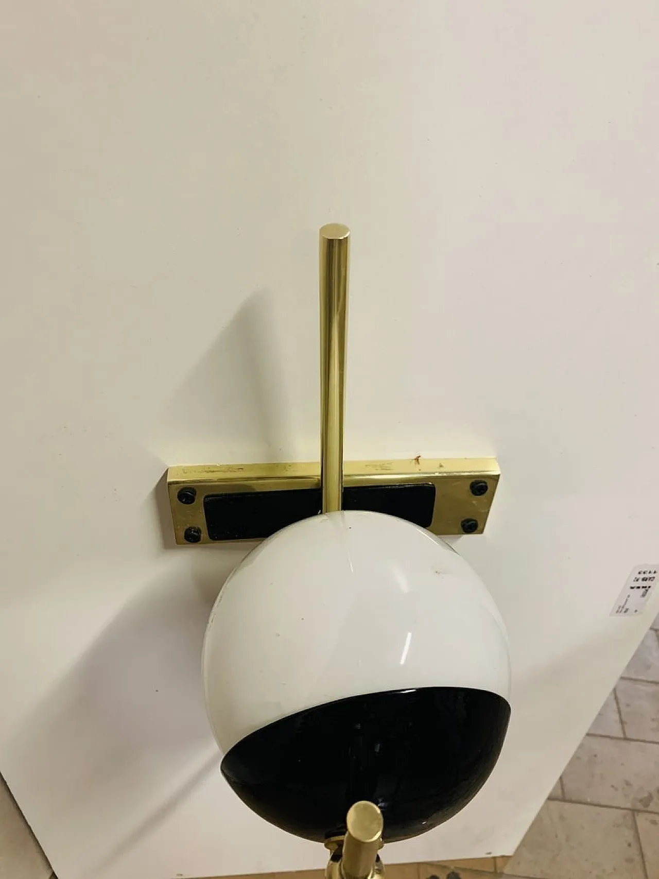 Lampada da parete Art Deco in ottone, Roma, Italia, 1942 4