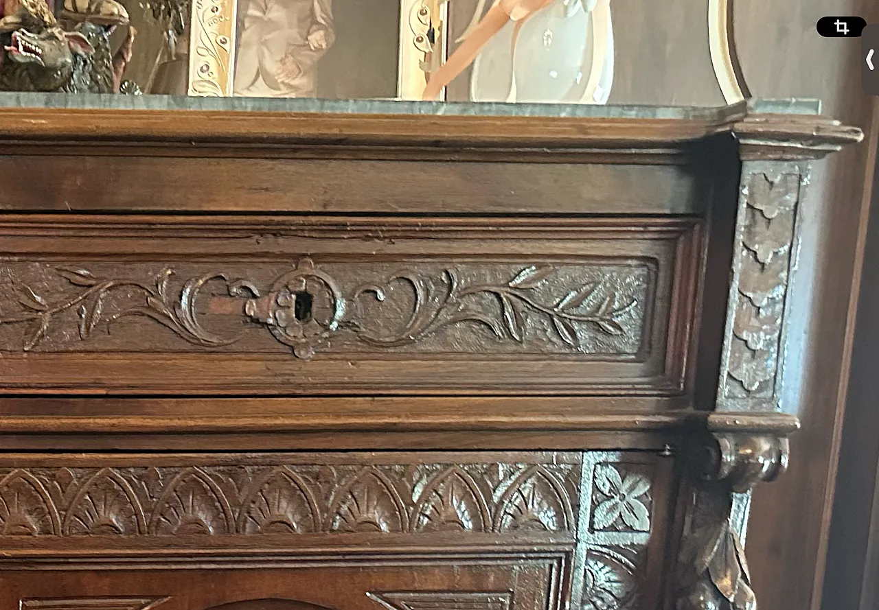 Neo-Renaissance hunting sideboard with marble top, late 19th century 8