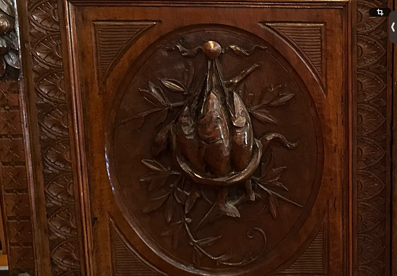 Neo-Renaissance hunting sideboard with marble top, late 19th century 9