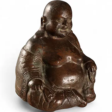 Immortal Monk Budai bronze sculpture, 20th century