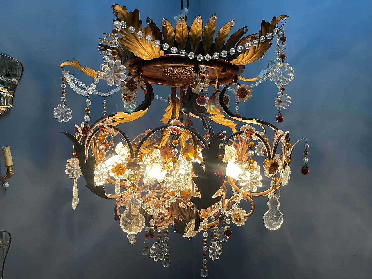 Murano glass chandelier, Italy, 1960s 3