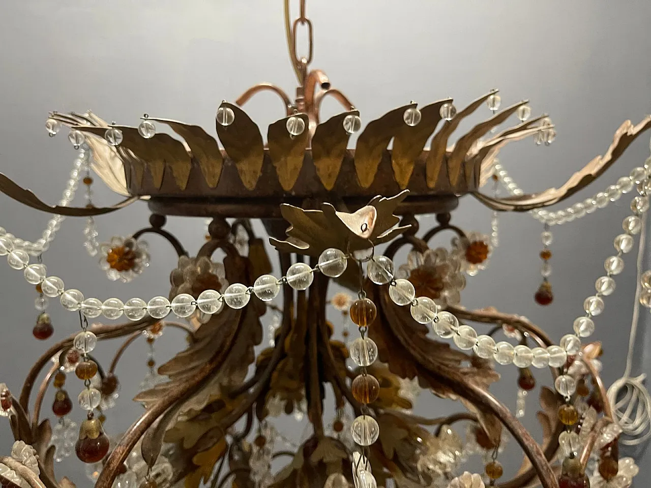 Murano glass chandelier, Italy, 1960s 6