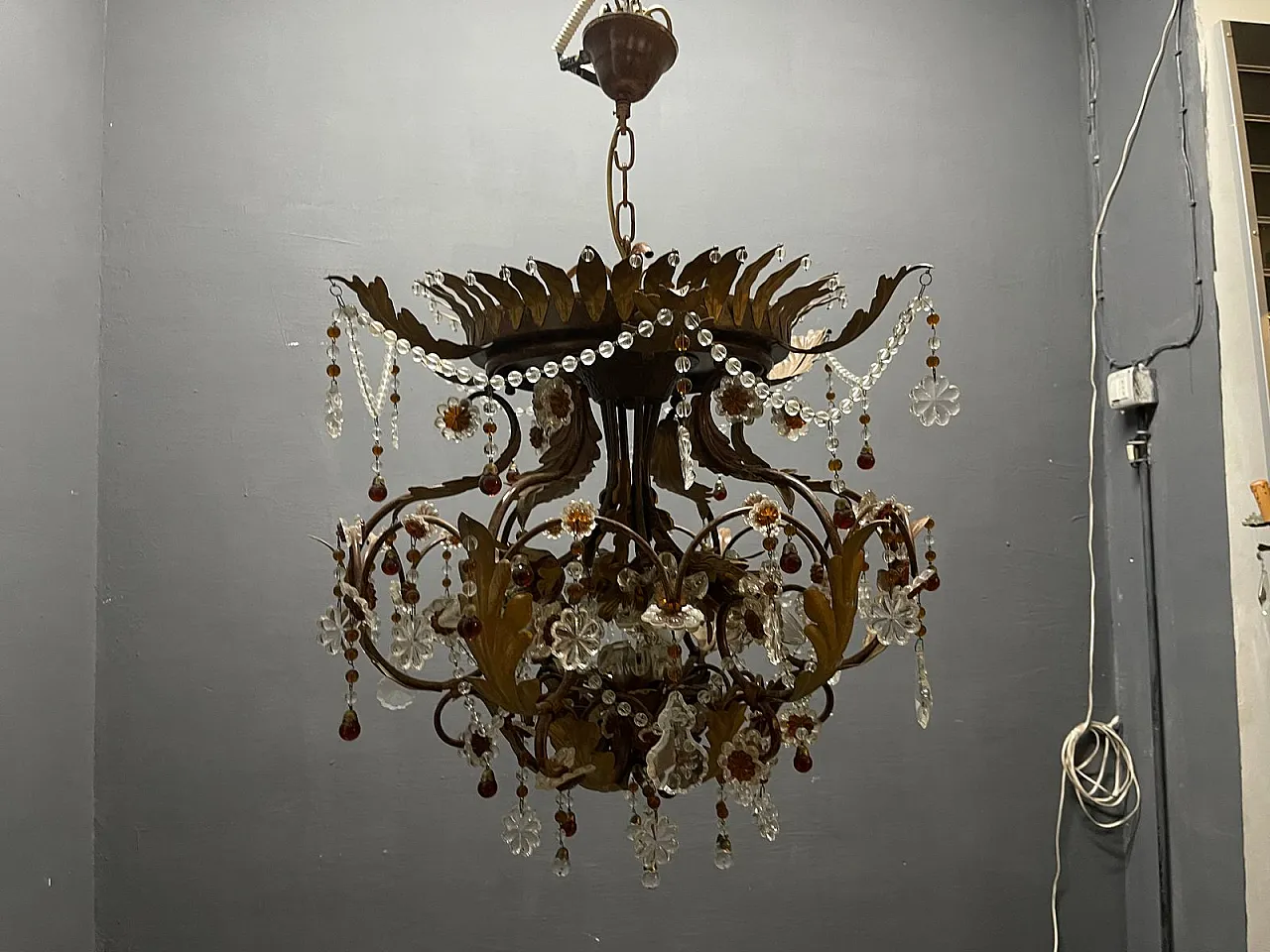 Murano glass chandelier, Italy, 1960s 7
