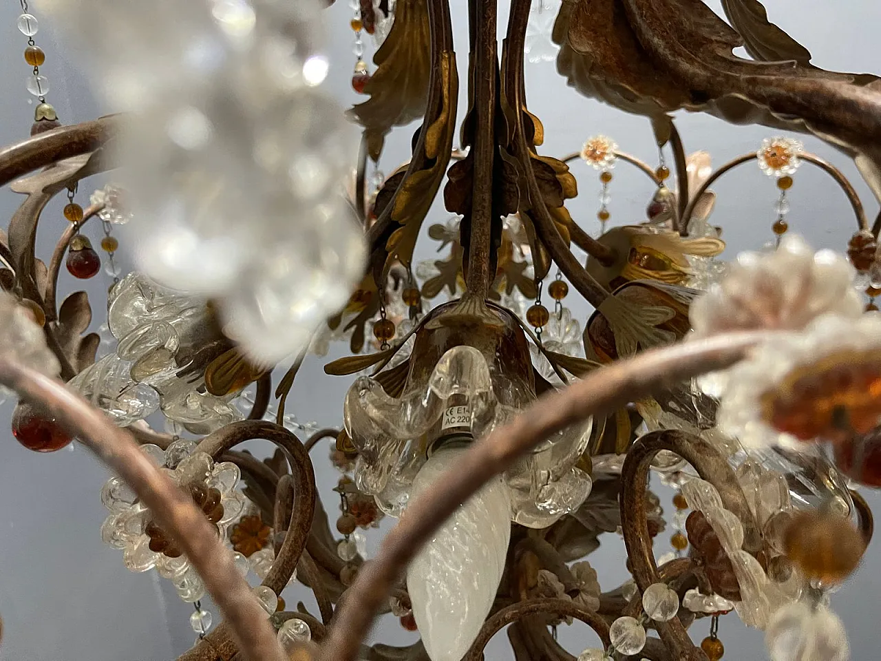Murano glass chandelier, Italy, 1960s 12