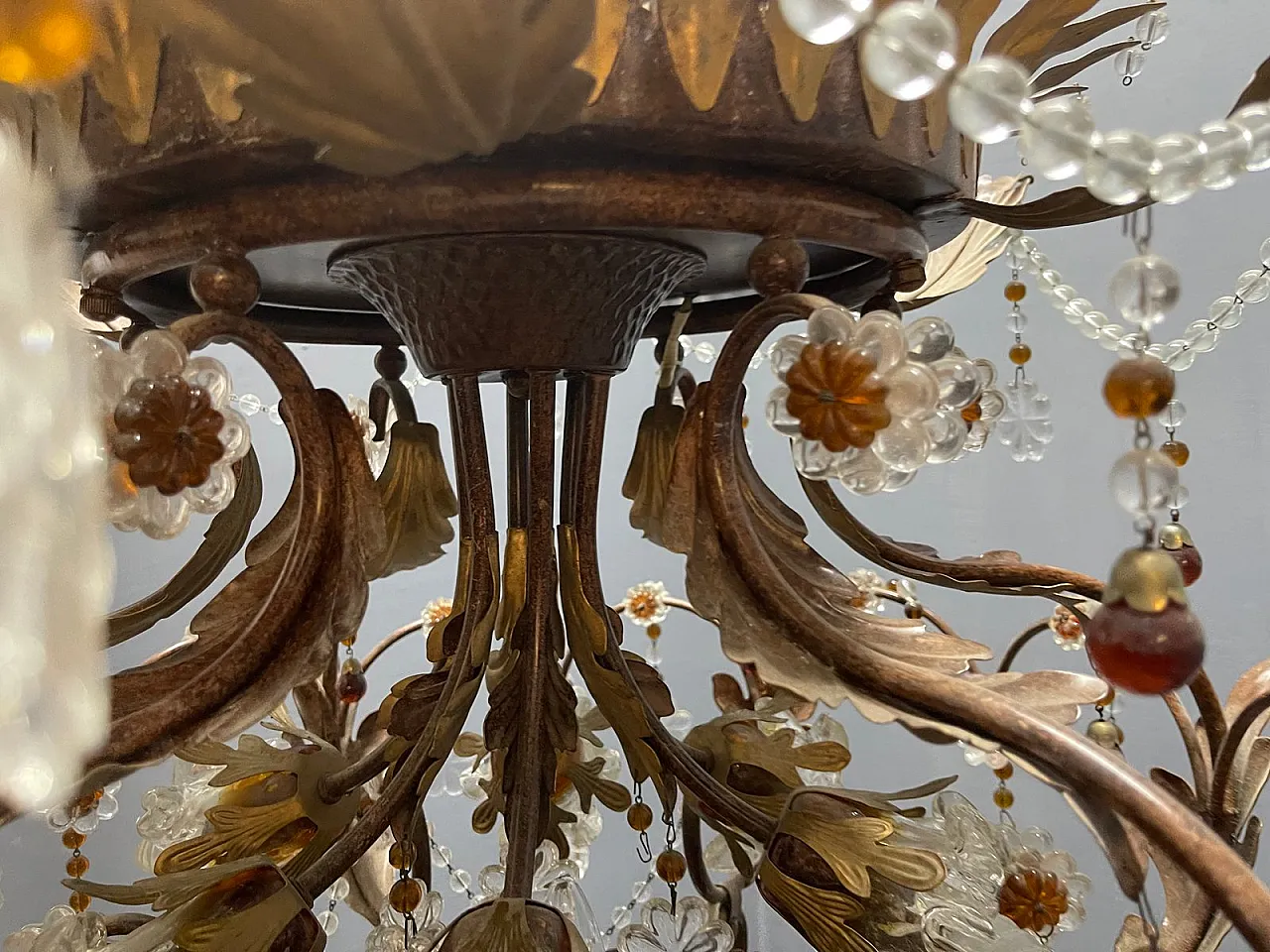 Murano glass chandelier, Italy, 1960s 13