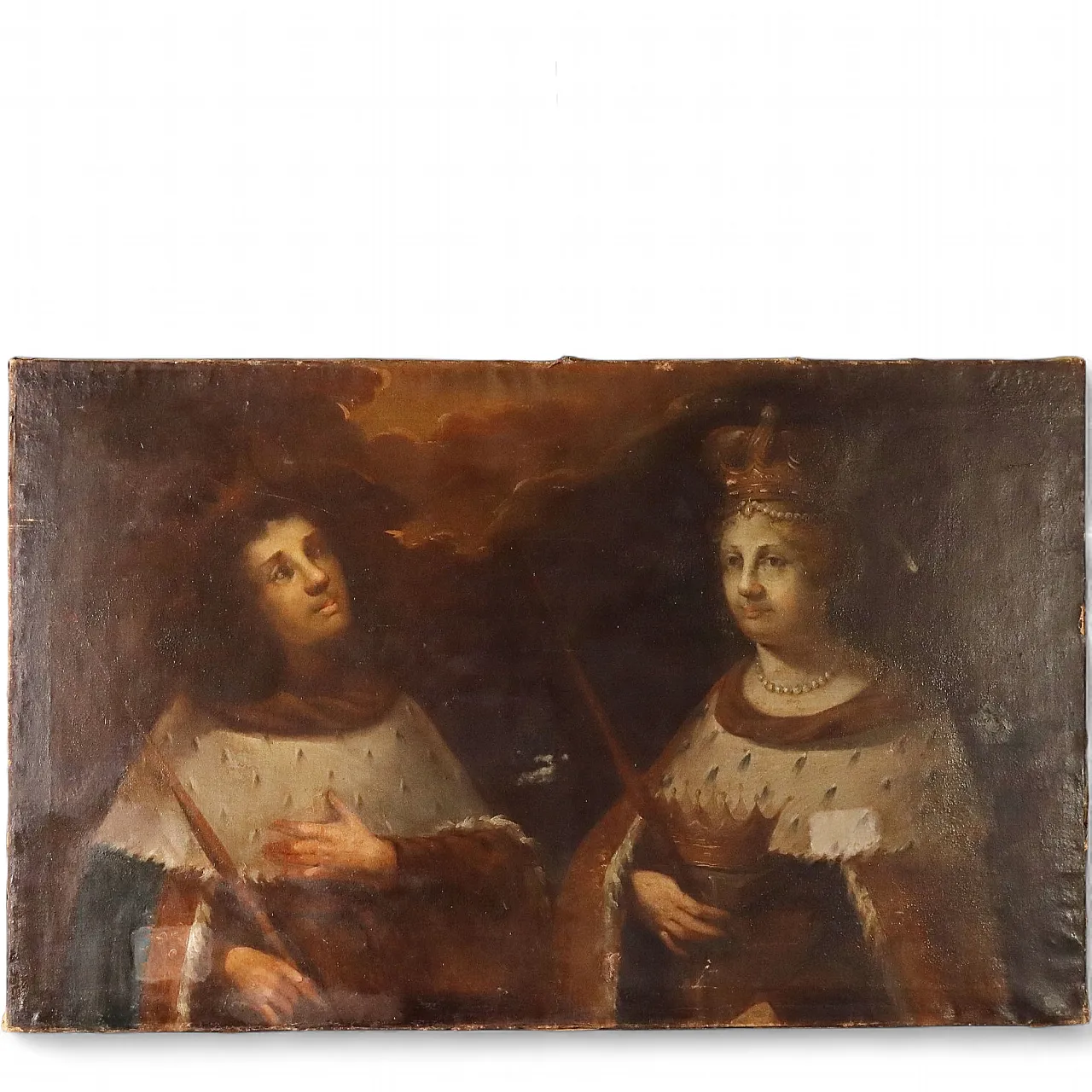 Portraits of Queen and Prince, oil on canvas, 19th century 11